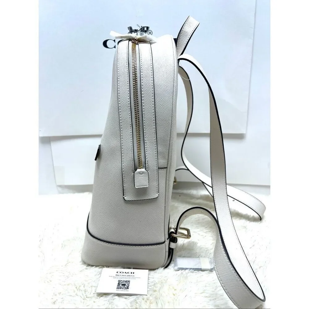 🔥🎁New! COACH Kenley Backpack Signature Canvas Chalk White Msrp:$398.00